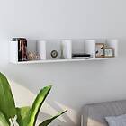 vidaXL CD Wall Shelf White 100x18x18 cm Chipboard