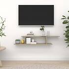 vidaXL Wall-Mounted TV Shelf Sonoma Oak 125x18x23 cm Chipboard