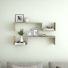 vidaXL Wall Shelves 2 pcs Sonoma Oak 100x15x20 cm Chipboard