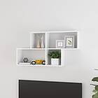 vidaXL Wall Shelf High Gloss White 100x18x53 cm Chipboard