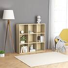 vidaXL Book Cabinet Sonoma Oak 98x30x98 cm Chipboard