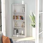 vidaXL 4-Tier Book Cabinet White 60x24x142 cm Chipboard