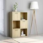 vidaXL Storage Cabinet Sonoma Oak 60x29.5x90 cm Chipboard