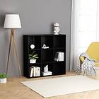 vidaXL Book Cabinet Black 98x30x98 cm Chipboard