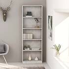 vidaXL 5-Tier Book Cabinet Concrete Grey 60x24x175 cm Chipboard