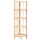 vidaXL Corner Shelf Cedar Wood 27x27x110 cm