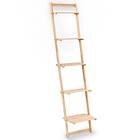 vidaXL Ladder Wall Shelf Cedar Wood 41.5x30x176 cm