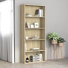 vidaXL 5-Tier Book Cabinet Sonoma Oak 80x30x189 cm Chipboard