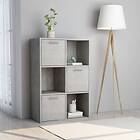 vidaXL Storage Cabinet Concrete Grey 60x29.5x90 cm Chipboard