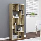 vidaXL Book Cabinet Sonoma Oak 67x24x161 cm Chipboard