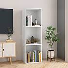 vidaXL Book Cabinet/TV Cabinet White 36x30x114 cm Chipboard