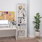 vidaXL Book Cabinet/Room Divider High Gloss White 45x24x159 cm Chipboard