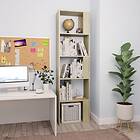 vidaXL Book Cabinet/Room Divider Sonoma Oak 45x24x159 cm Chipboard