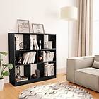 vidaXL Book Cabinet Black 97.5x29.5x100 cm Chipboard