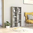 vidaXL Book Cabinet Concrete Grey 50x25x106 cm Chipboard