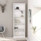 vidaXL 5-Tier Book Cabinet White 60x24x175 cm Chipboard