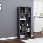 vidaXL Book Cabinet Grey 67x24x161 cm Chipboard