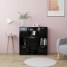 vidaXL Book Cabinet Black 90x30x90 cm Chipboard