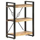 vidaXL 3-Tier Bookcase 60x30x80 cm Solid Mango Wood