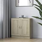 vidaXL Book Cabinet Sonoma Oak 82.5x30.5x80 cm Chipboard