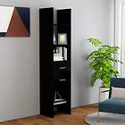 vidaXL Book Cabinet Black 40x35x180 cm Chipboard