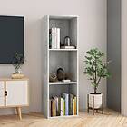 vidaXL Book Cabinet/TV Cabinet Concrete Grey 36x30x114 cm Chipboard