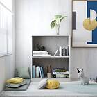 vidaXL Bookshelf Concrete Grey 60x24x74.5 cm Chipboard