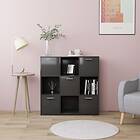 vidaXL Book Cabinet Grey 90x30x90 cm Chipboard