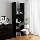 vidaXL Book Cabinet High Gloss Black 60x35x180 cm Chipboard