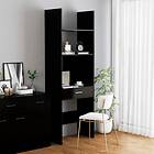 vidaXL Book Cabinet Black 60x35x180 cm Chipboard