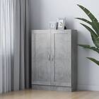 vidaXL Book Cabinet Concrete Grey 82.5x30.5x115 cm Chipboard