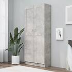 vidaXL Book Cabinet Concrete Grey 82.5x30.5x185.5 cm Chipboard