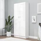 vidaXL Book Cabinet White 82.5x30.5x185.5 cm Chipboard