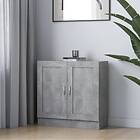 vidaXL Book Cabinet Concrete Grey 82.5x30.5x80 cm Chipboard