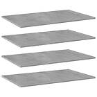 vidaXL Bookshelf Boards 4 pcs Concrete Grey 80x50x1.5 cm Chipboard