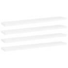 vidaXL Bookshelf Boards 4 pcs White 60x10x1.5 cm Chipboard