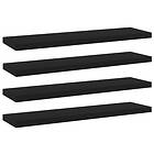 vidaXL Bookshelf Boards 4 pcs Black 40x10x1.5 cm Chipboard