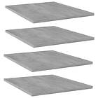 vidaXL Bookshelf Boards 4 pcs Concrete Grey 40x50x1.5 cm Chipboard