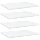 vidaXL Bookshelf Boards 4 pcs White 40x30x1.5 cm Chipboard