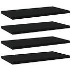 vidaXL Bookshelf Boards 4 pcs Black 40x20x1.5 cm Chipboard