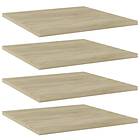 vidaXL Bookshelf Boards 4 pcs Sonoma Oak 40x40x1.5 cm Chipboard