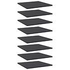 vidaXL Bookshelf Boards 8 pcs Grey 40x40x1.5 cm Chipboard