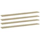 vidaXL Bookshelf Boards 4 pcs Sonoma Oak 100x10x1.5 cm Chipboard