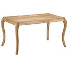 vidaXL Dining Table 135x75x76 cm Solid Mango Wood