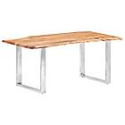 vidaXL Dining Table with Live Edges Solid Acacia Wood 200 cm 3.8