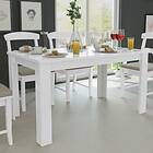 vidaXL Dining Table 140x80x75 cm White