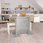 vidaXL Dining Table Concrete Grey 110x60x75 cm Chipboard
