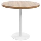 vidaXL Bistro Table Light Brown 80 cm MDF