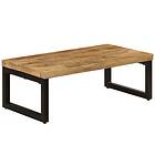 vidaXL Coffee Table 110x50x35 cm Solid Mango Wood and Steel