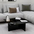 vidaXL Coffee Table High Gloss Black 79.5x79.5x30 cm Chipboard